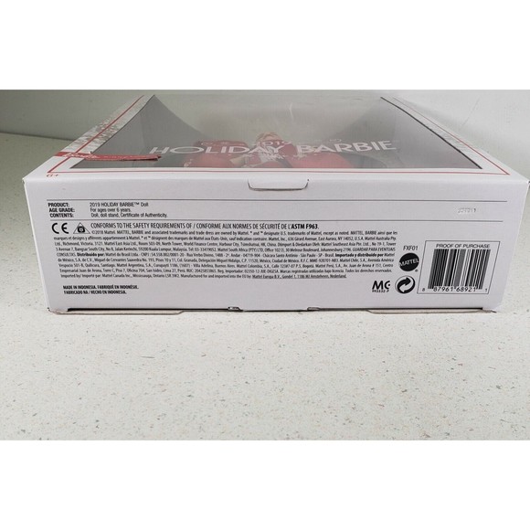 2019 Holiday Barbie Doll - Blonde Curls Mattel Barbie Signature Stand Included - Picture 5 of 10